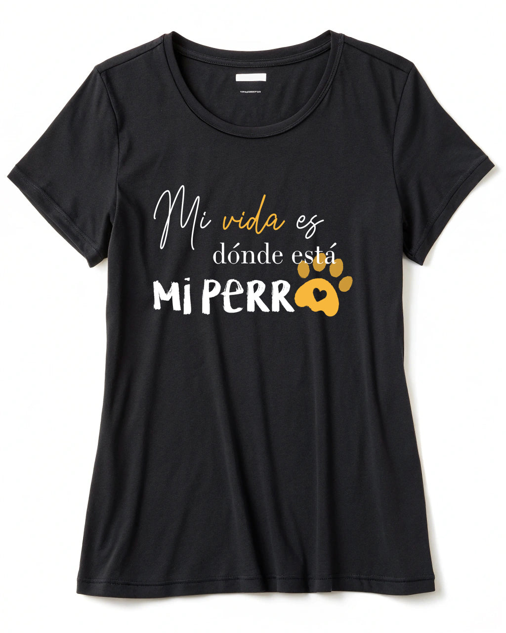 Camiseta "Mi vida es donde está mi perro"