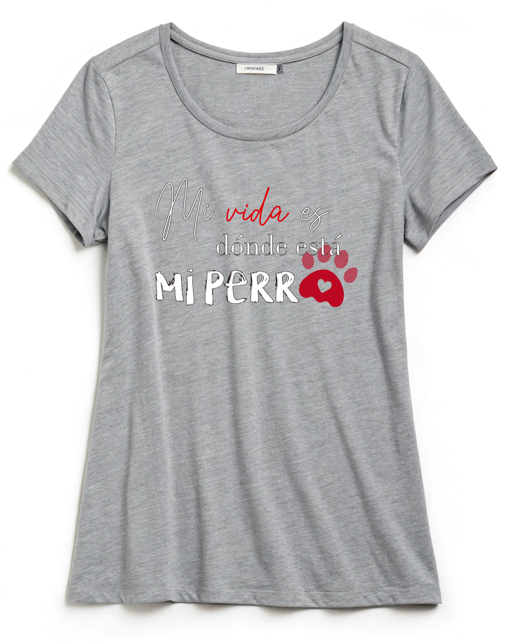 Camiseta "Mi vida es donde está mi perro"