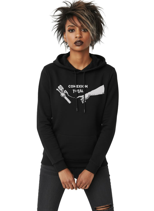 Sudadera Chica con Capucha "Conexion Total"