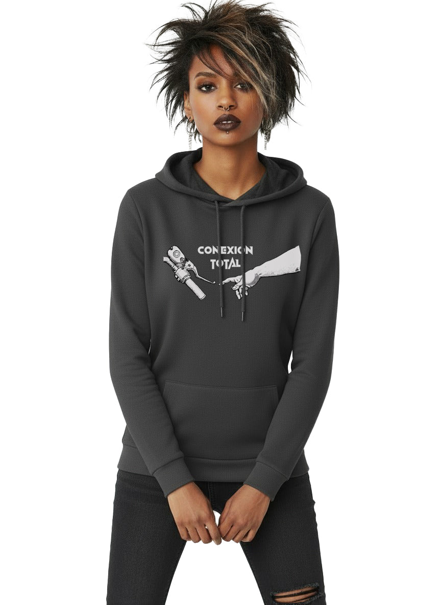 Sudadera Chica con Capucha "Conexion Total"