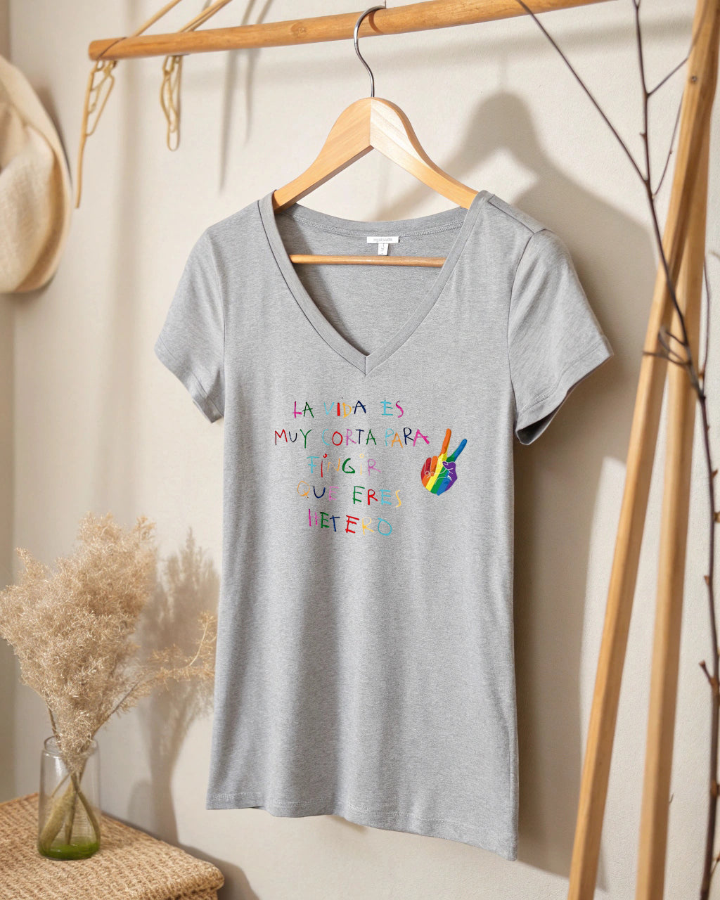 CAMISETA "La vida es muy corta"