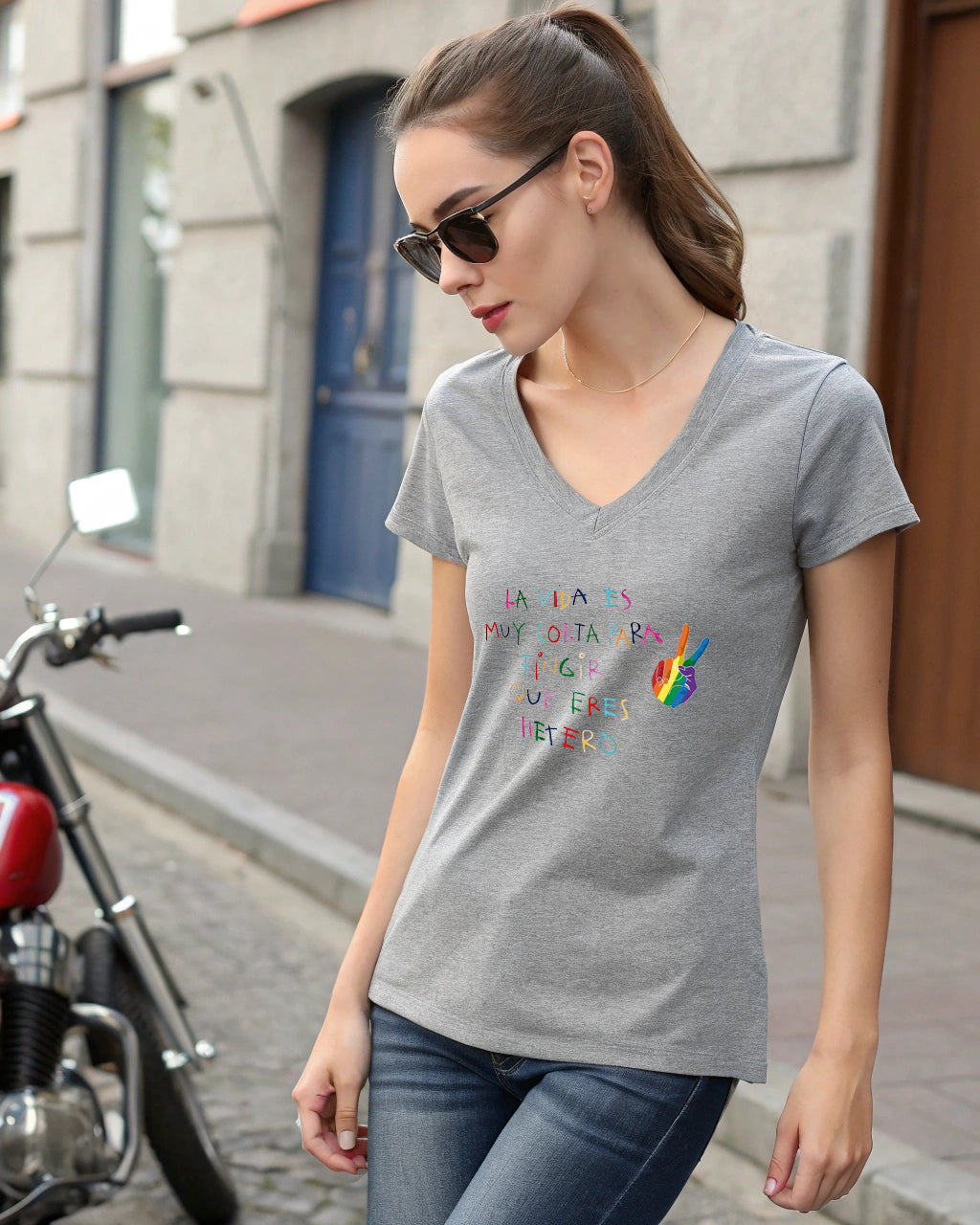 CAMISETA "La vida es muy corta"