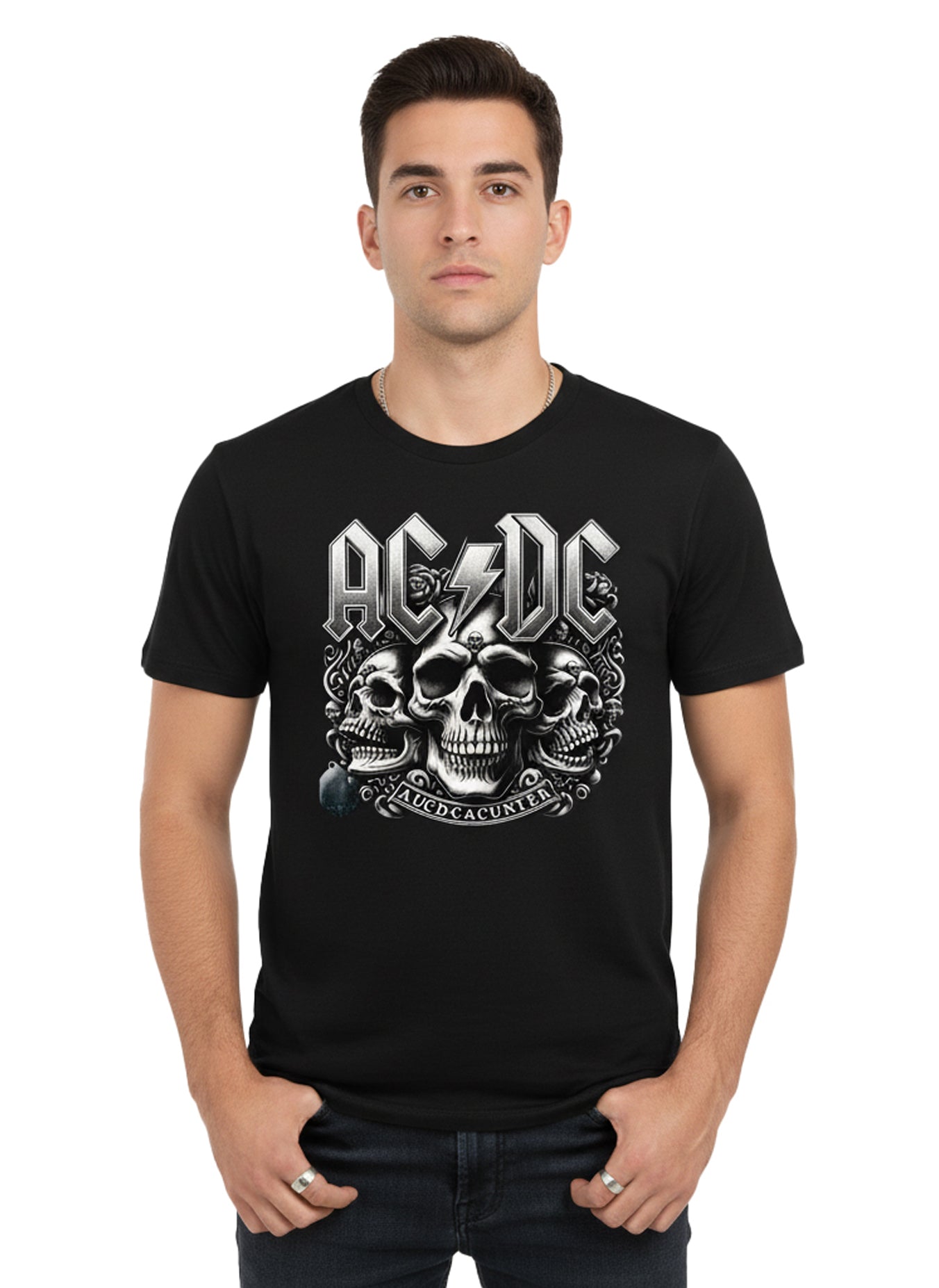 Camiseta Negra “AC/DC Skull Power”