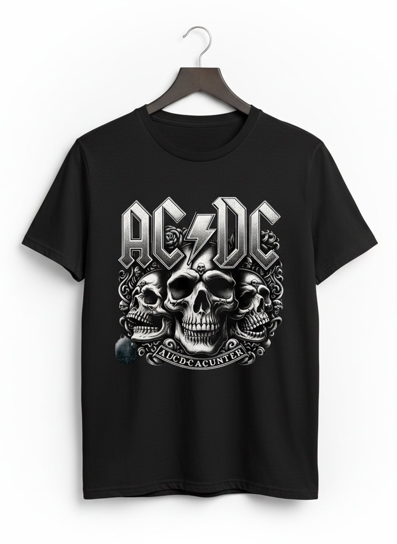 Camiseta Negra “AC/DC Skull Power”