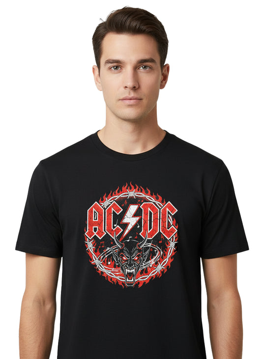 Camiseta Negra “AC/DC Fire Spirit”