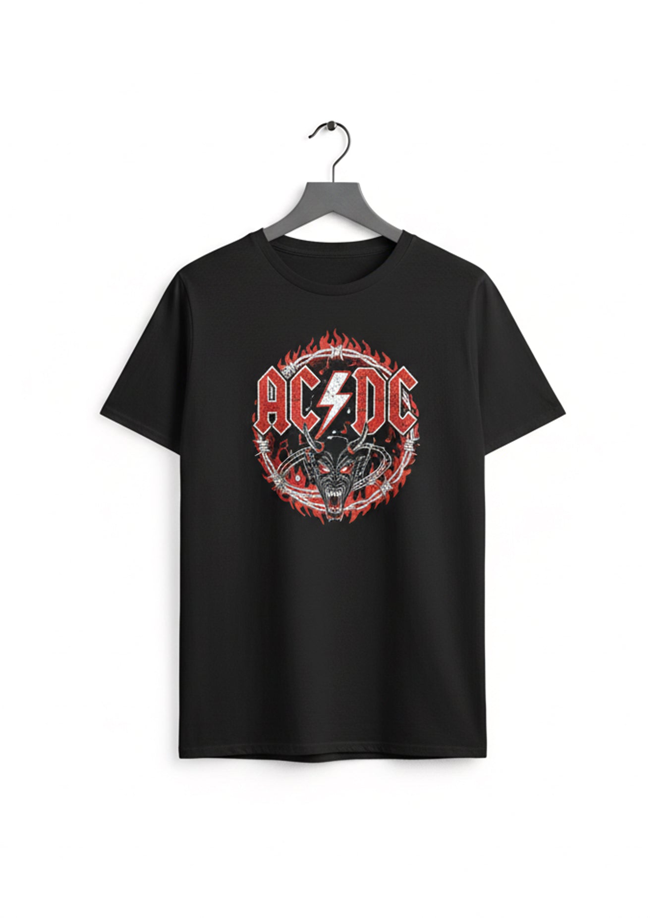 Camiseta Negra “AC/DC Fire Spirit”