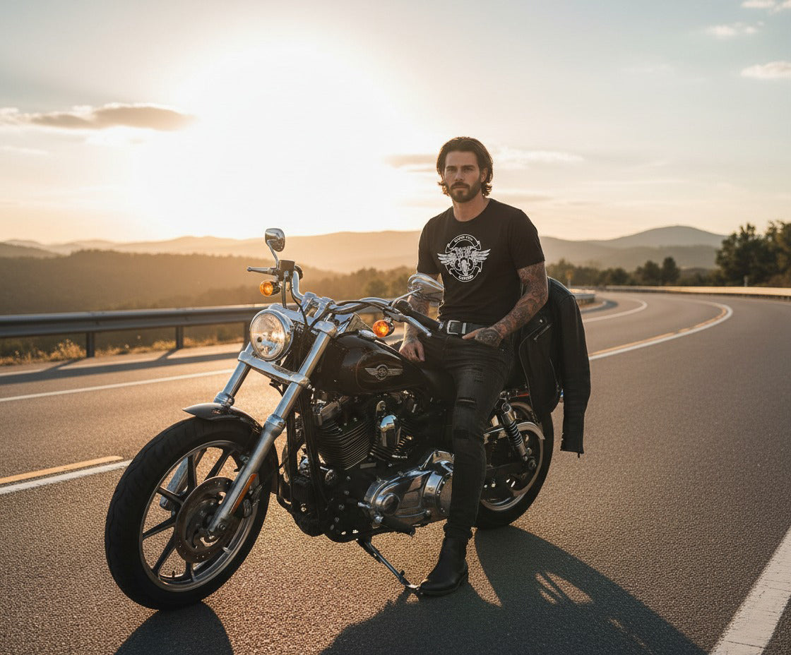 Camiseta "Estado Civil Motero"