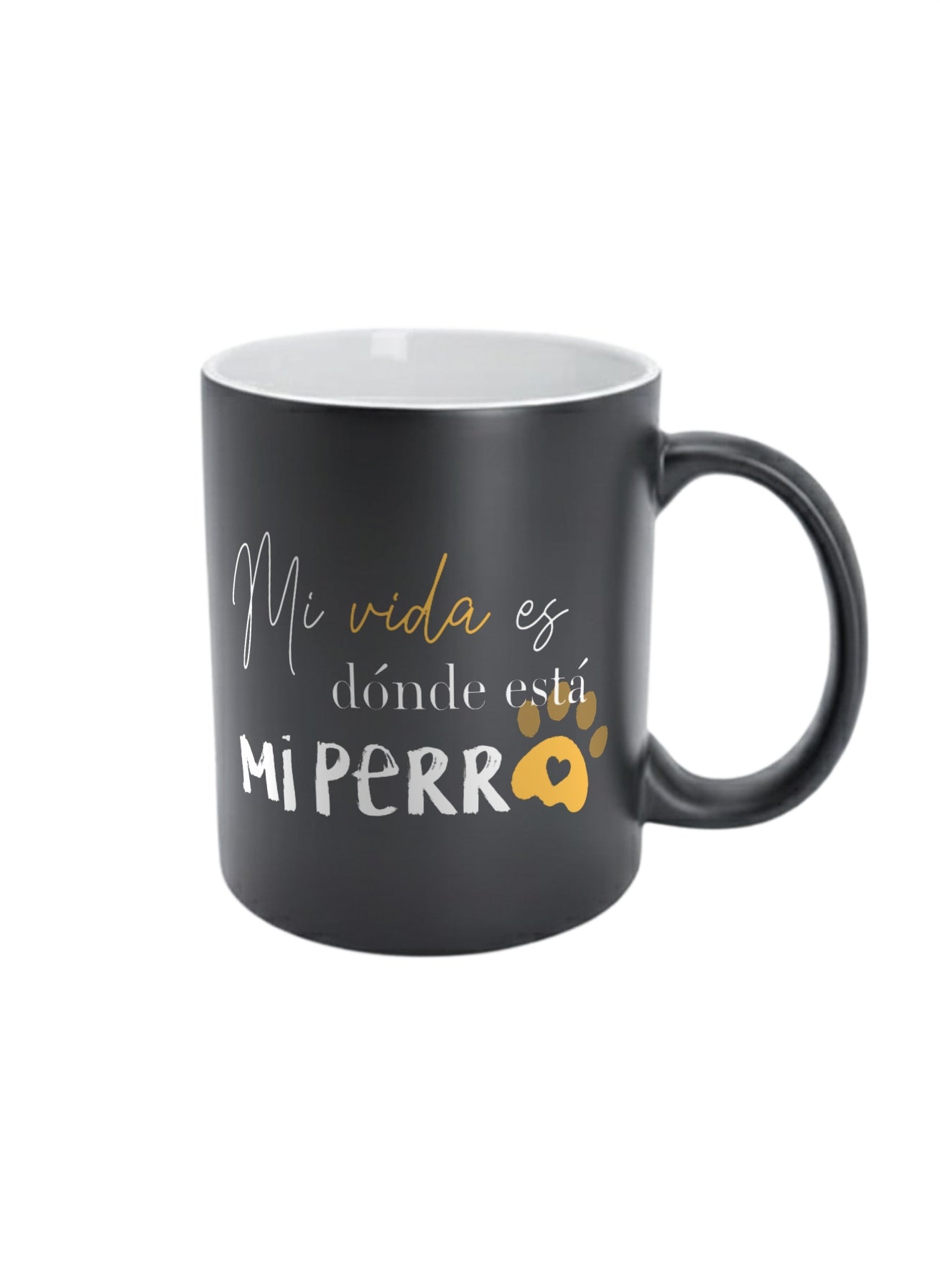 Taza "Mi vida es donde está mi perro"